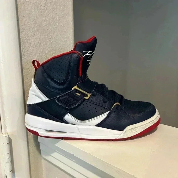 Nike Other - Nike Air Jordan flight 45 High Top Blue White Gym Red Size 5.5Y CZ8768 400